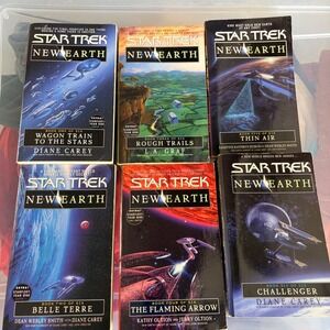 Star Trek New Earth Complete Series Books 1-6 Pocket Books Paperback Set 2000